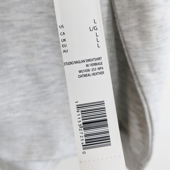 NWT Rae Dunn Faith Family Football Fall Raglan Lightweight Sweatshirt L 🍁 - Picture 6 of 10